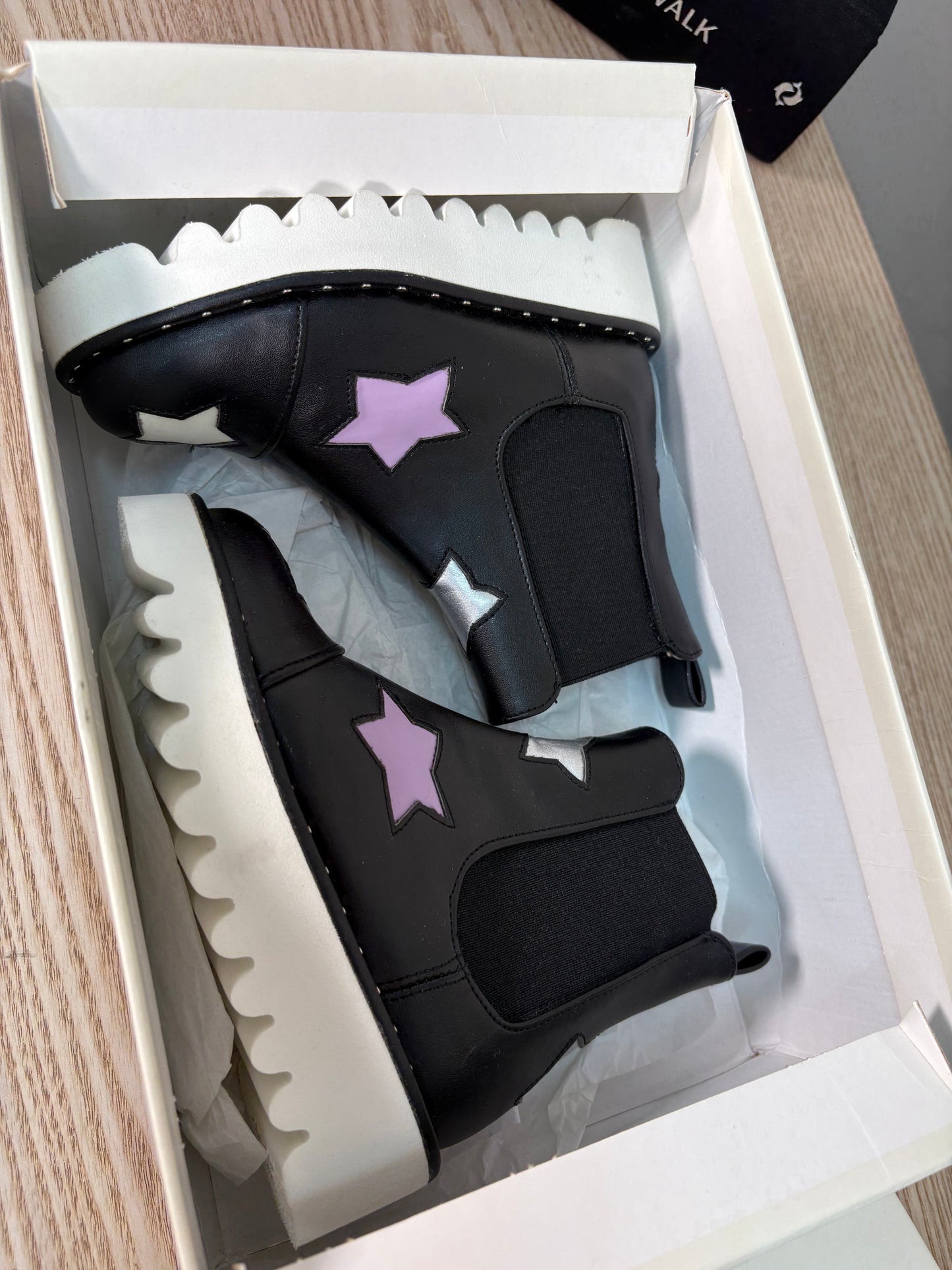 Kids Stella McCartney Black White Star Boots – Brand New EU 25 / UK 8 Kids