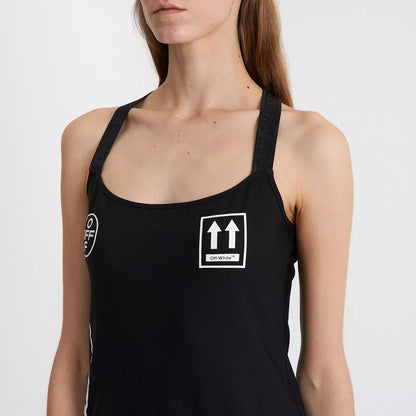 Off-White Black Logo Strap Dress New In TagsUK10
