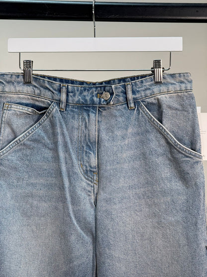 Courrégès Blue Denim Flared Jeans - Brand New In Tags 26