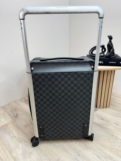Louis Vuitton Black Damier Graphite Canvas Horizon Travel Suitcase 50