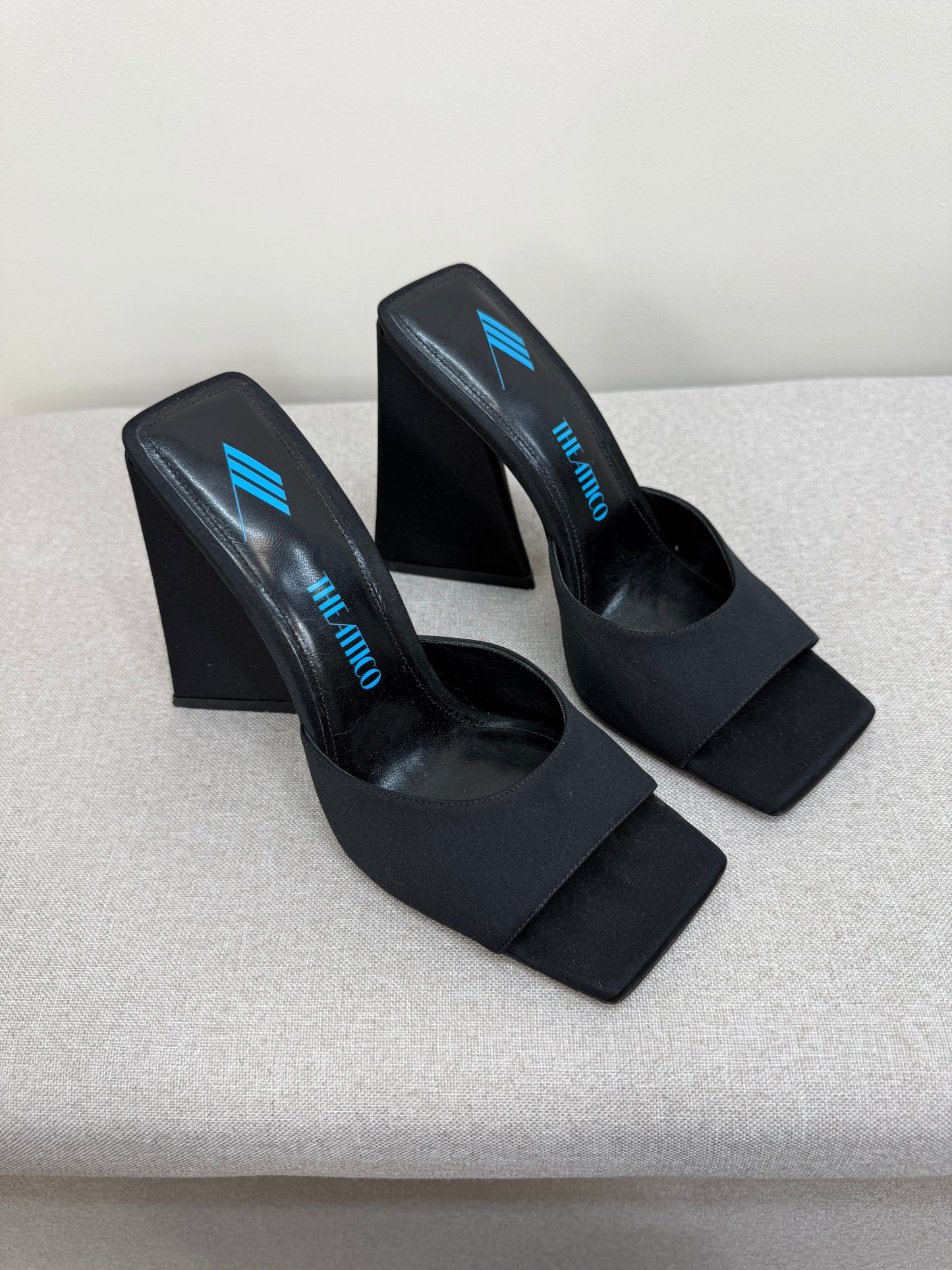 THE ATTICO Cheope black suede mules - UK 4.5
