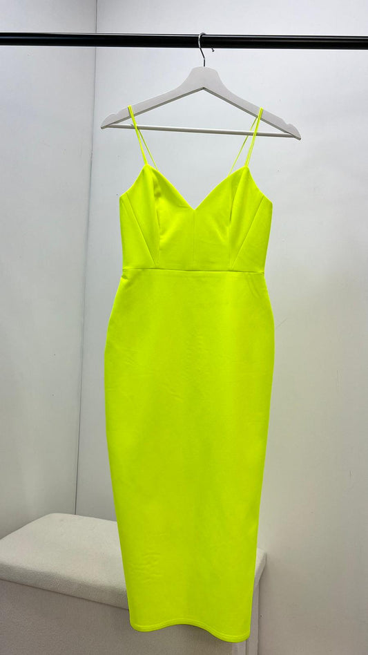 Alex Perry Neon Valentine Crepe Bikni Lady Dress, Brand New - UK 8