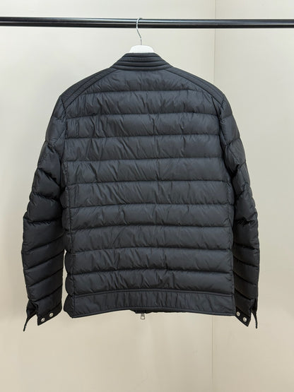 Moncler Black Zip Up Aubin Shell Padded Jacket - 4/Large
