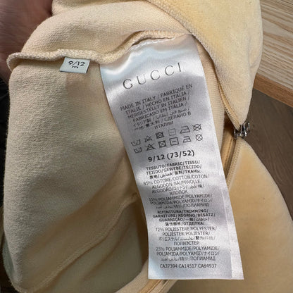 Kids Gucci Cream Baby Grow – 9-12 Months