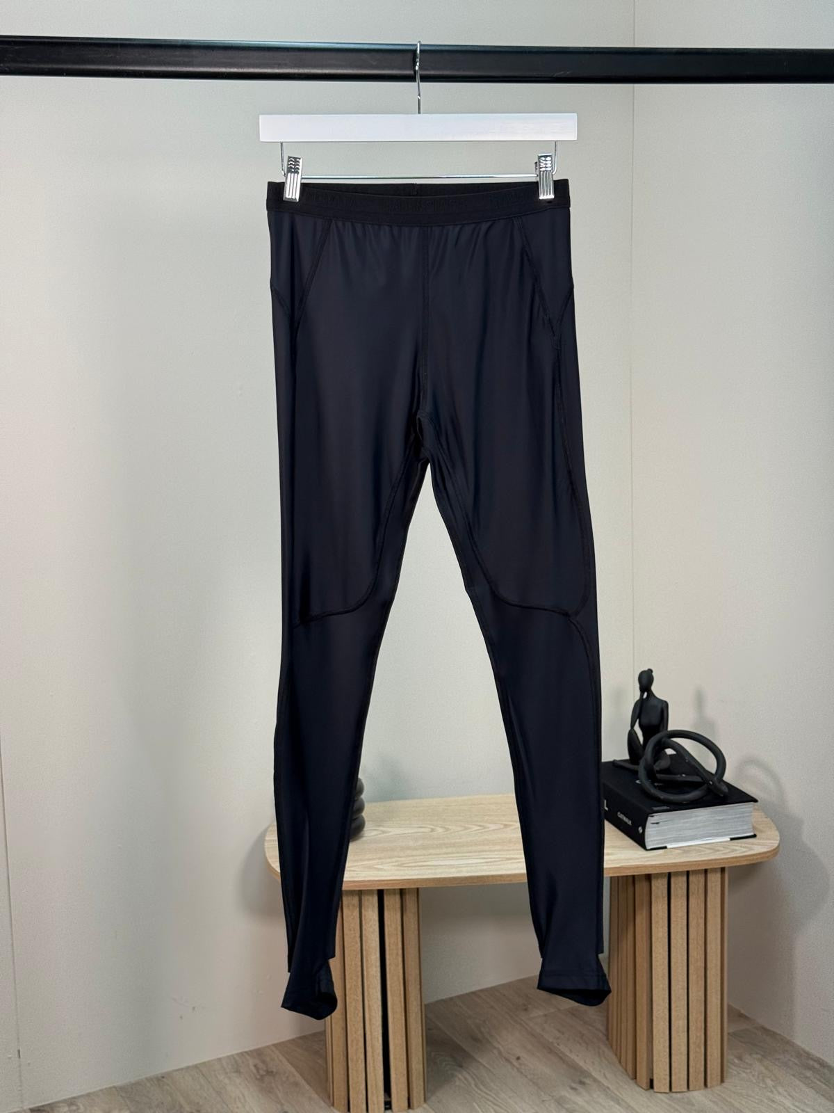 Balenciaga Black Logo Waist Leggings - Medium