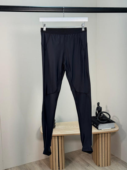 Balenciaga Black Logo Waist Leggings - Medium