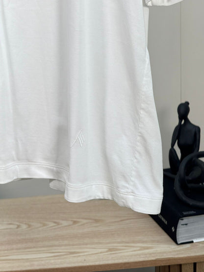 The Attico White Join Us Upstairs Plain T-shirt - Brand New IT 38/S-M