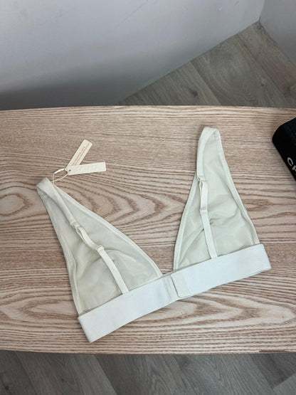 Skims Bone Logo Bralette - New In Tags Medium