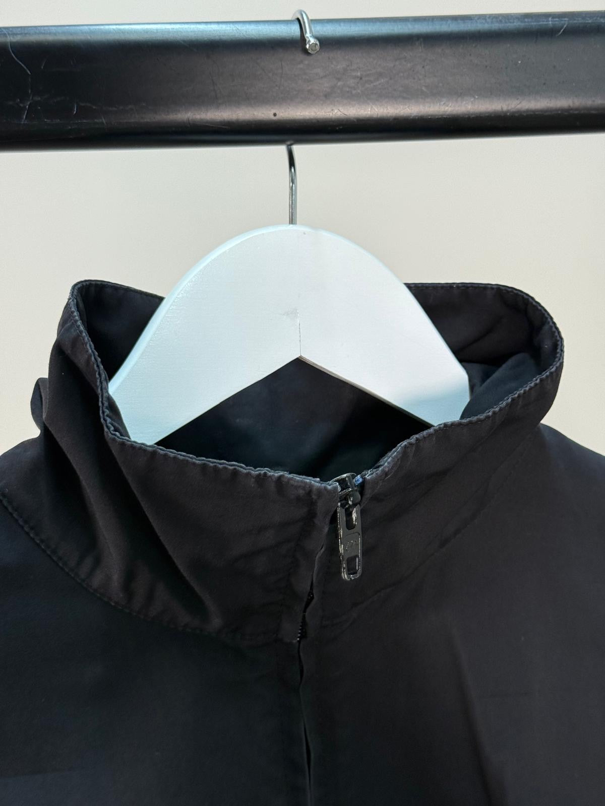 Balenciaga Black Nude Bomber Track Windbreaker Jacket - size 44-L