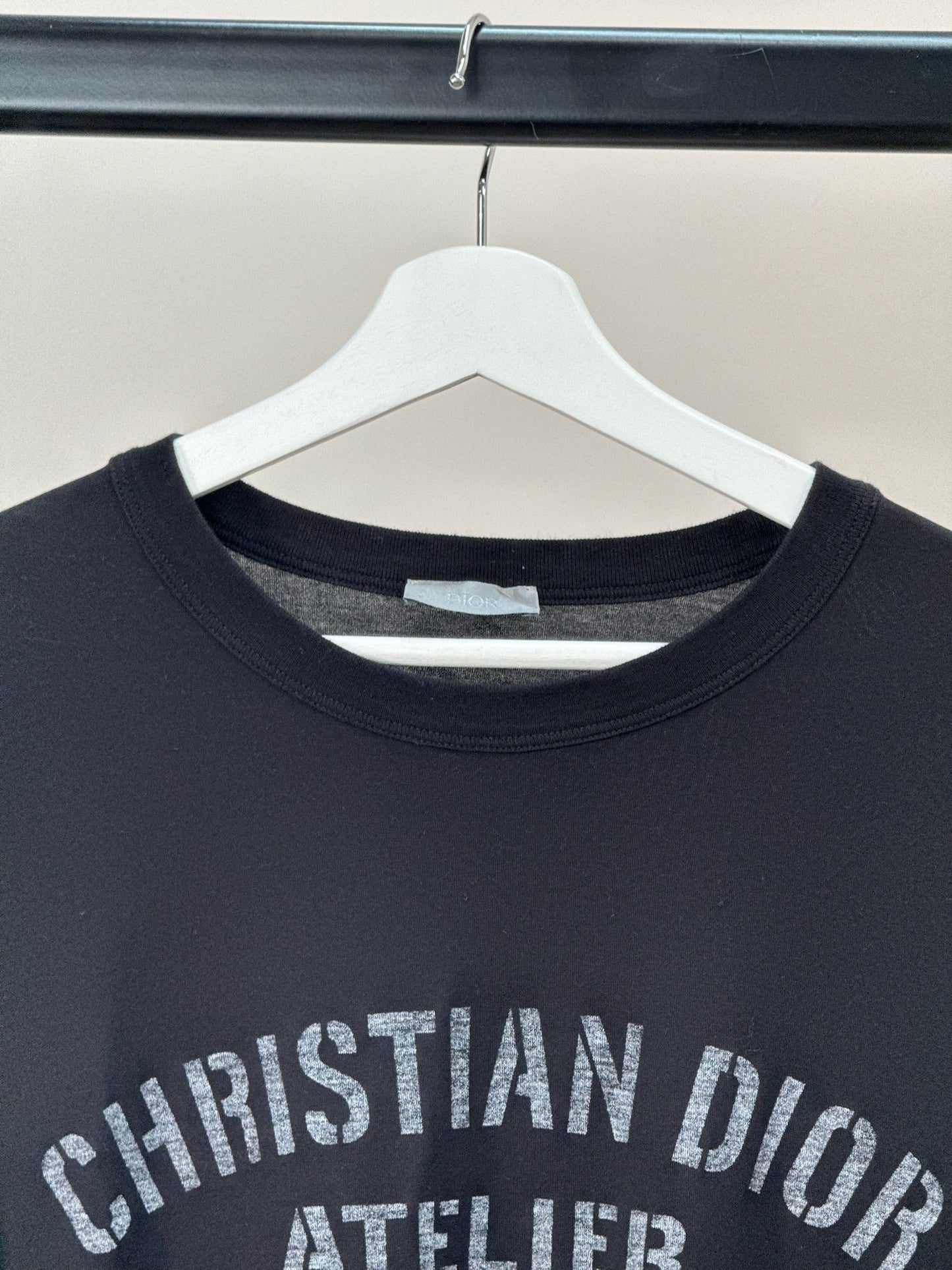 Dior Black Atelier Logo T-Shirt - XXL