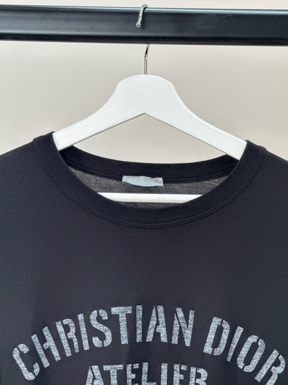 Dior Black Atelier Logo T-Shirt - XXL