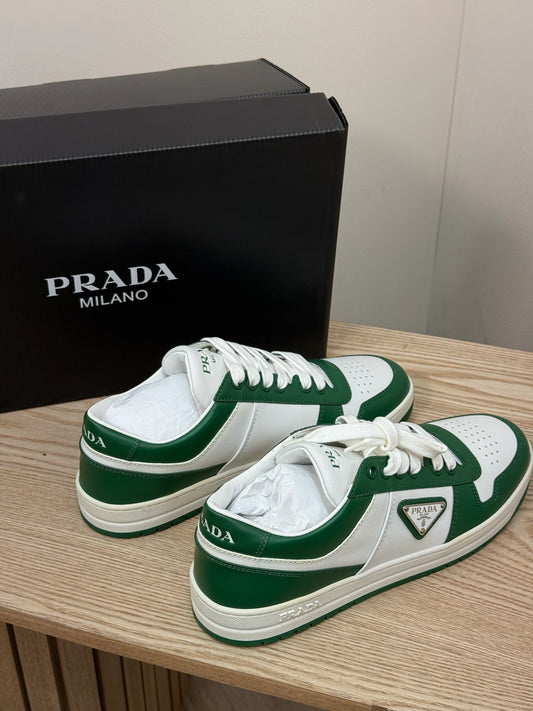 Prada Downtown Low Green Trainers- Brand New UK6