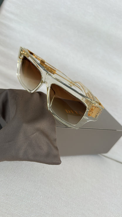DITA Grandmaster- Seven Rectangular-Frame Acetate Sunglasses