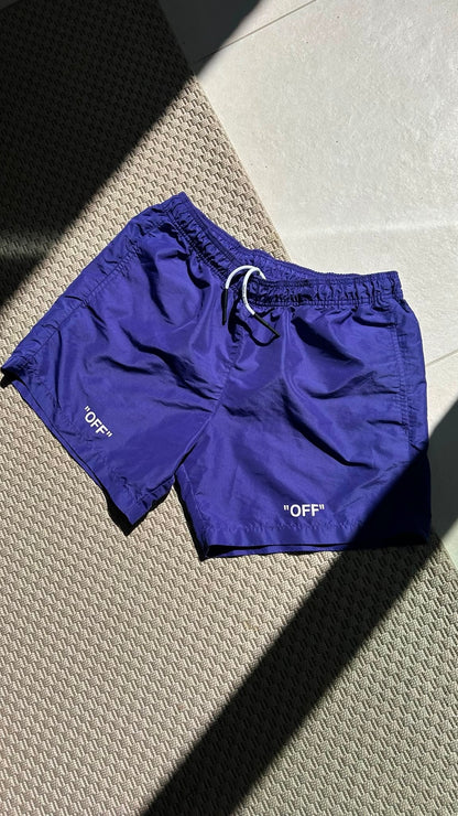 Off-White Purple Swim Shorts – XL