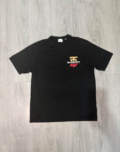 Burberry Black TB Logo T-Shirt – Medium