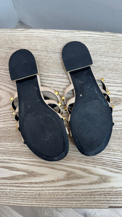 Balenciaga Gold Studded Sandals – EU 38 / UK 5