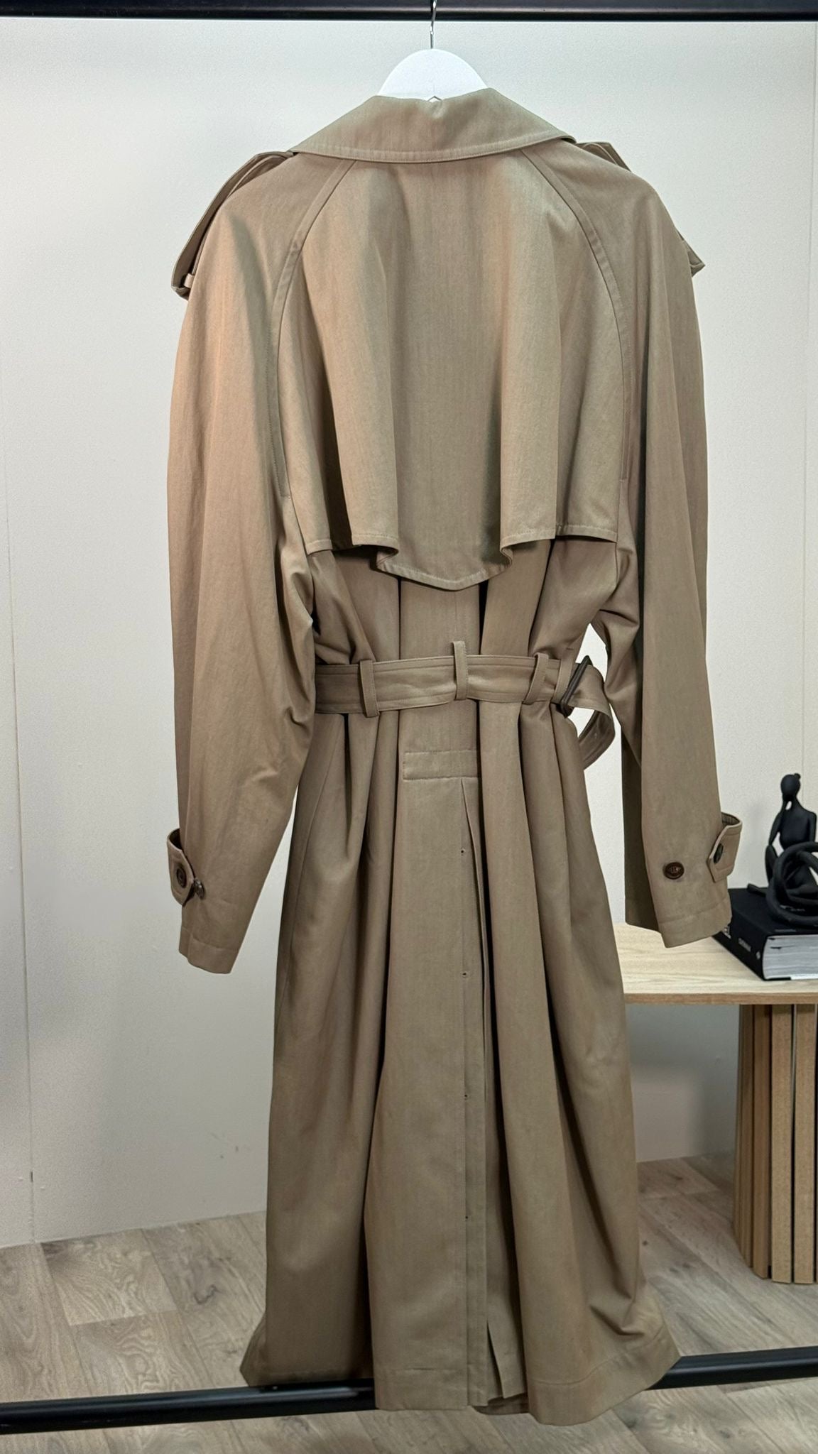 Balenciaga Beige Trench Coat - Size 2/UK10 Medium