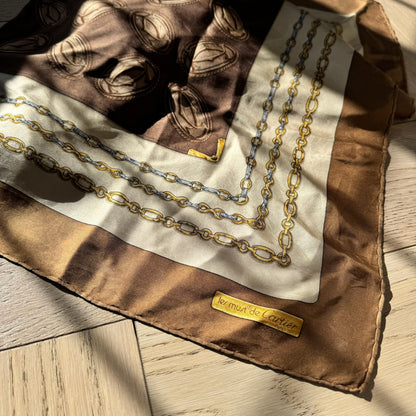 Cartier Les Must De Cartier Chains Interlock Silk Scarf – 84 x 84 cm