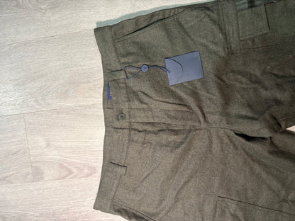 Louis Vuitton Grey Tailored Wool Cargo Trousers , brand new – IT 56