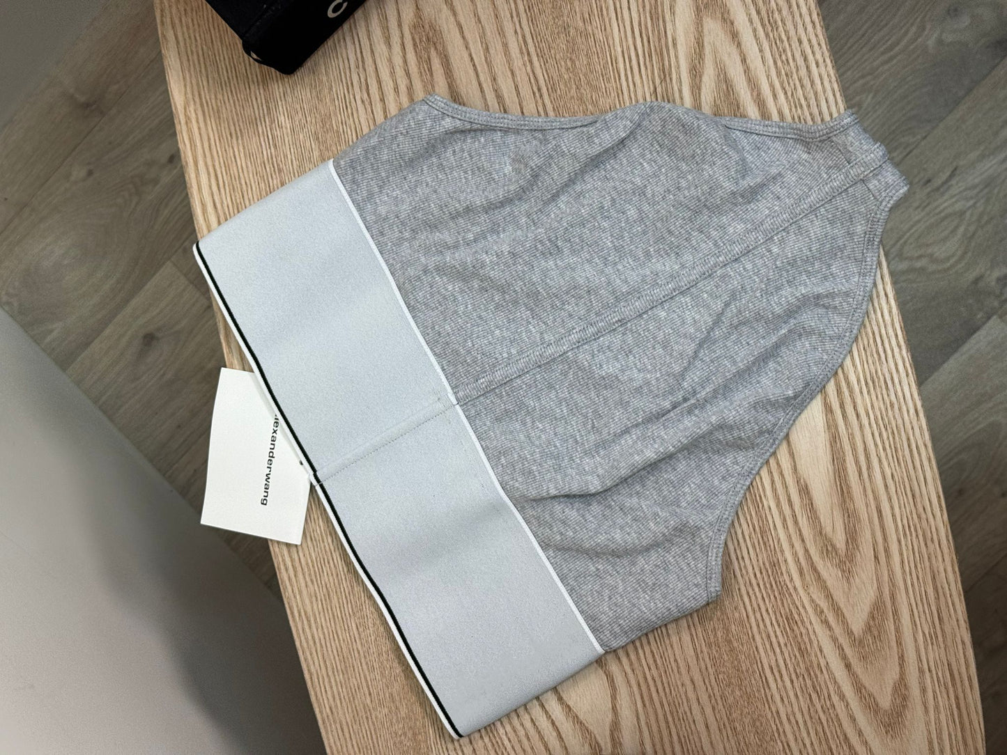 Alexander Wang Grey White Logo High-Waisted Underpants - New In Tags Medium