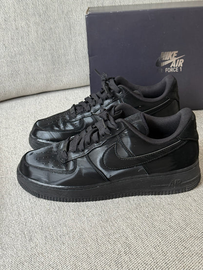 Nike Air Force 1 '07 Luxe Trainers in Black Leather - UK 7.5