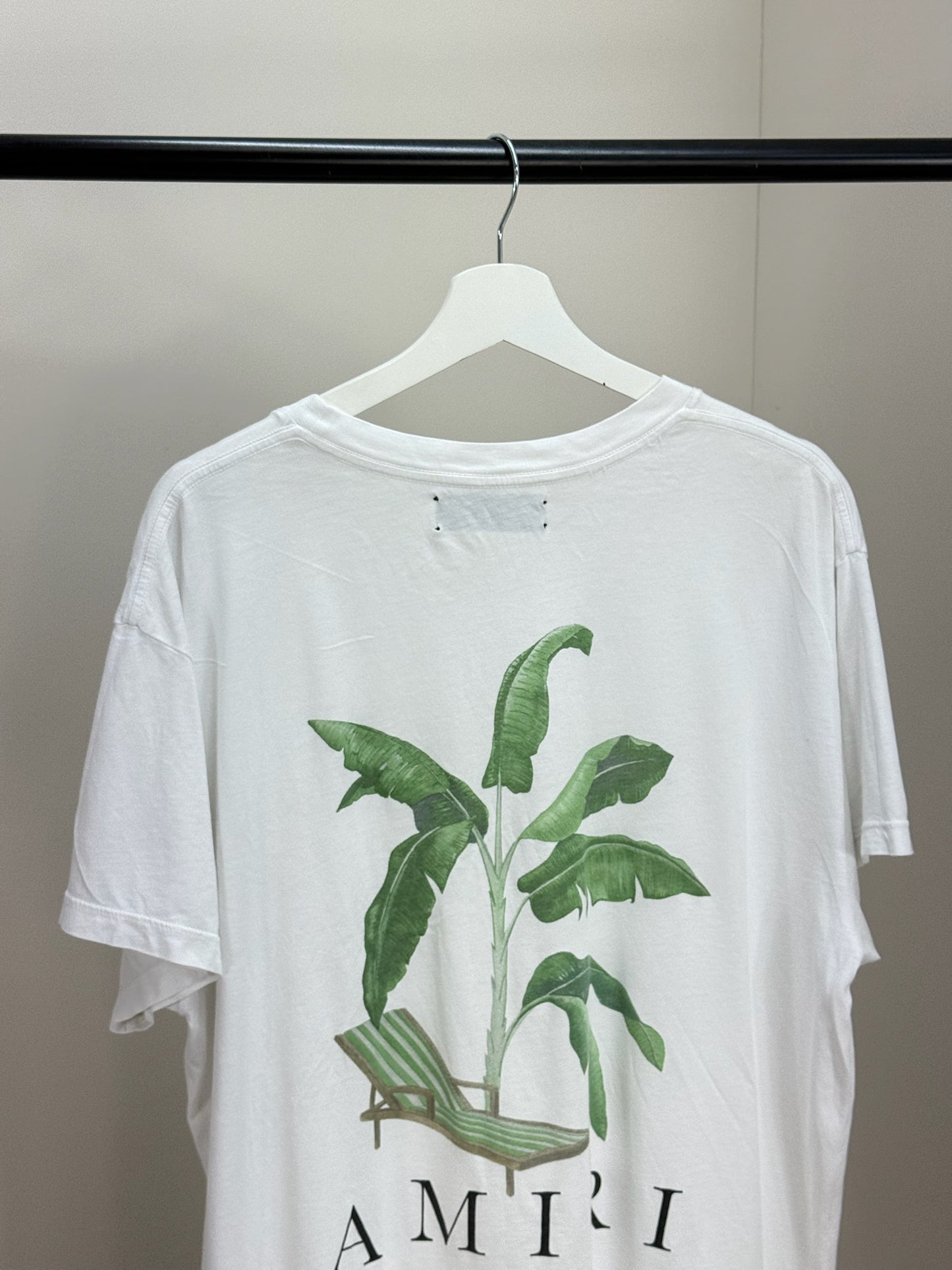 Amiri White Green Bandana Tree T-Shirt - 38/M