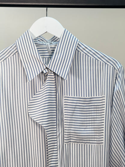 Loewe Blue White Striped Shirt - Medium