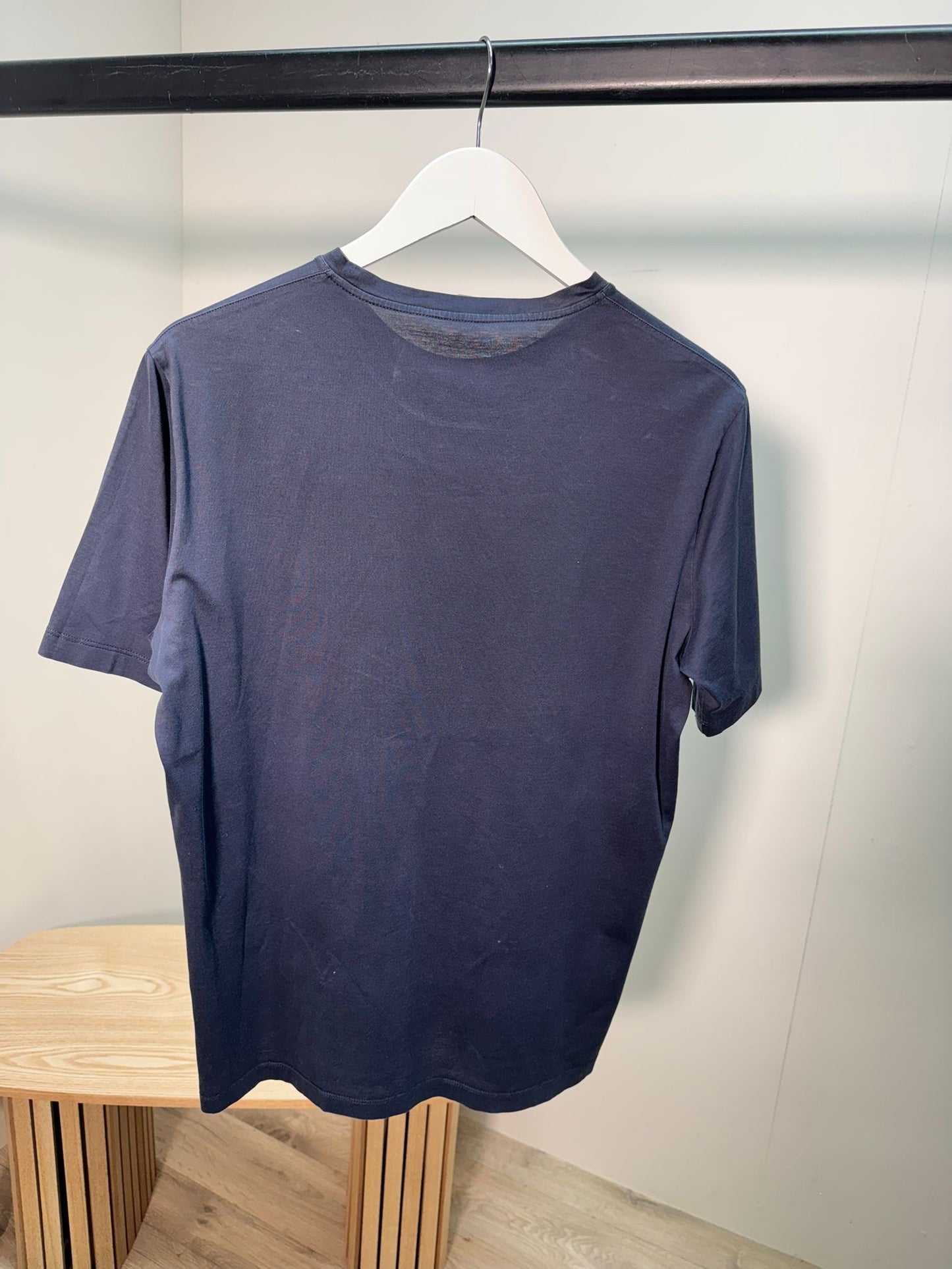 Hermes Men’s Navy horse bite Chain T-Shirt- Medium