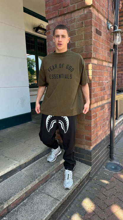 Essentials Fear of God Jersey Crewneck T-Shirt - Olive Green – Small