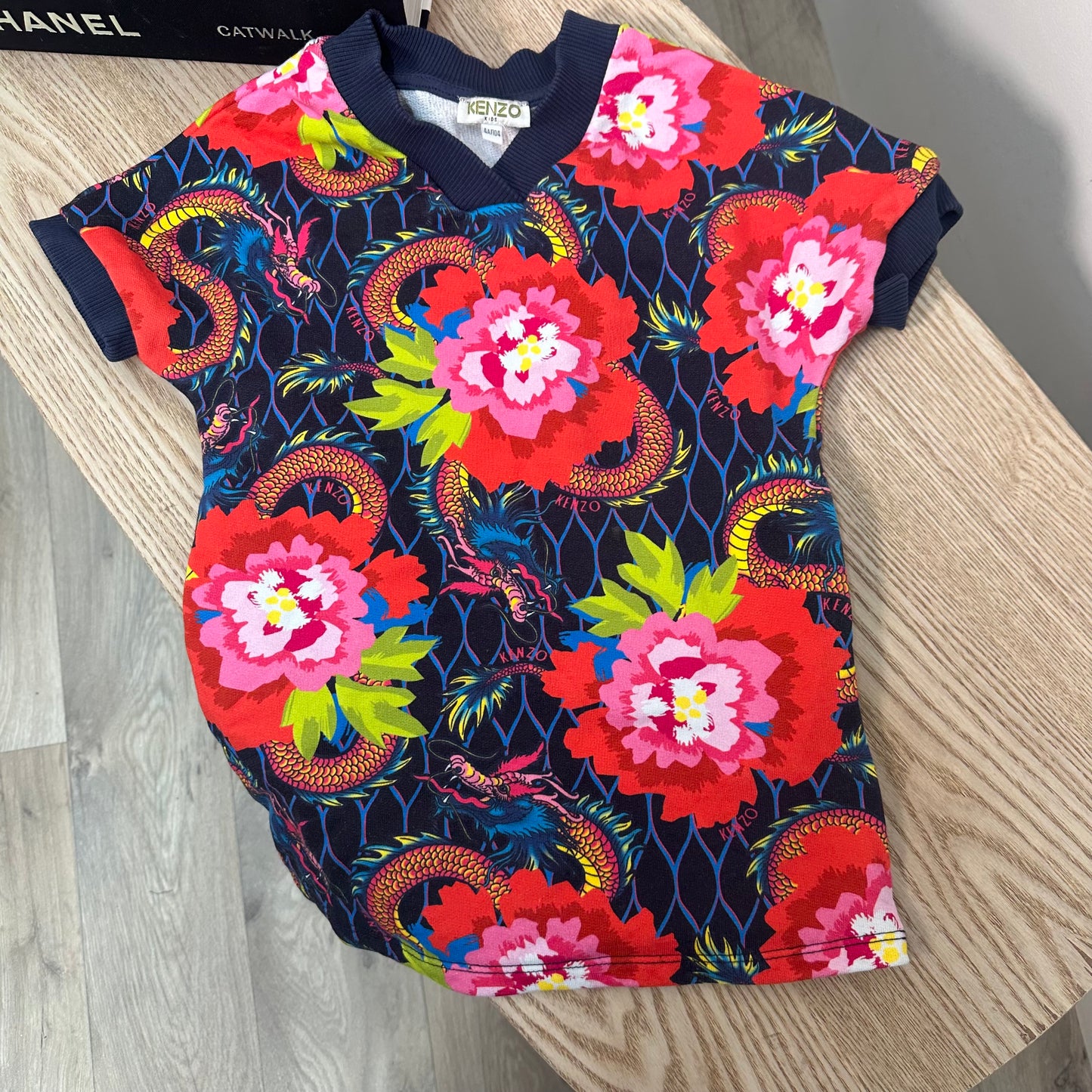 Kids Kenzo Print Dress – Age 4