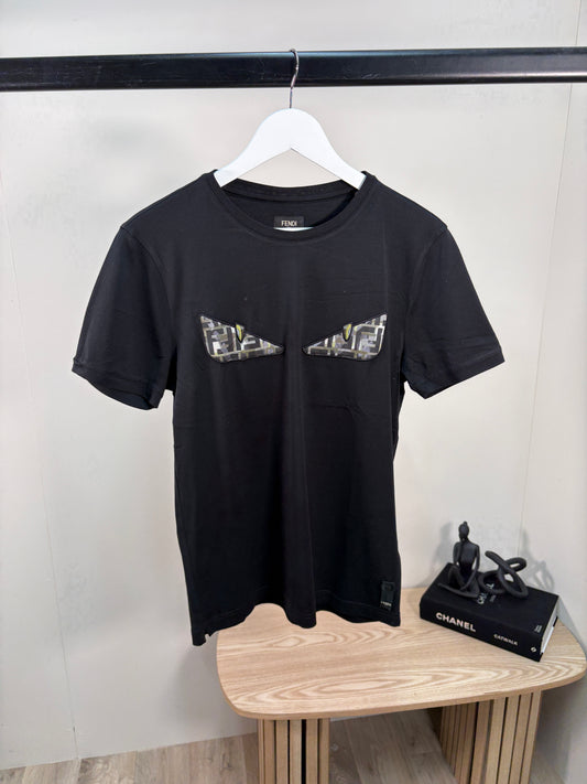 Fendi Black FF Bug Eye T-Shirt – UK Small
