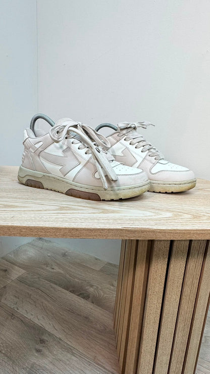 Off-White White & Nude Out Of Office Trainers – EU39 / UK6