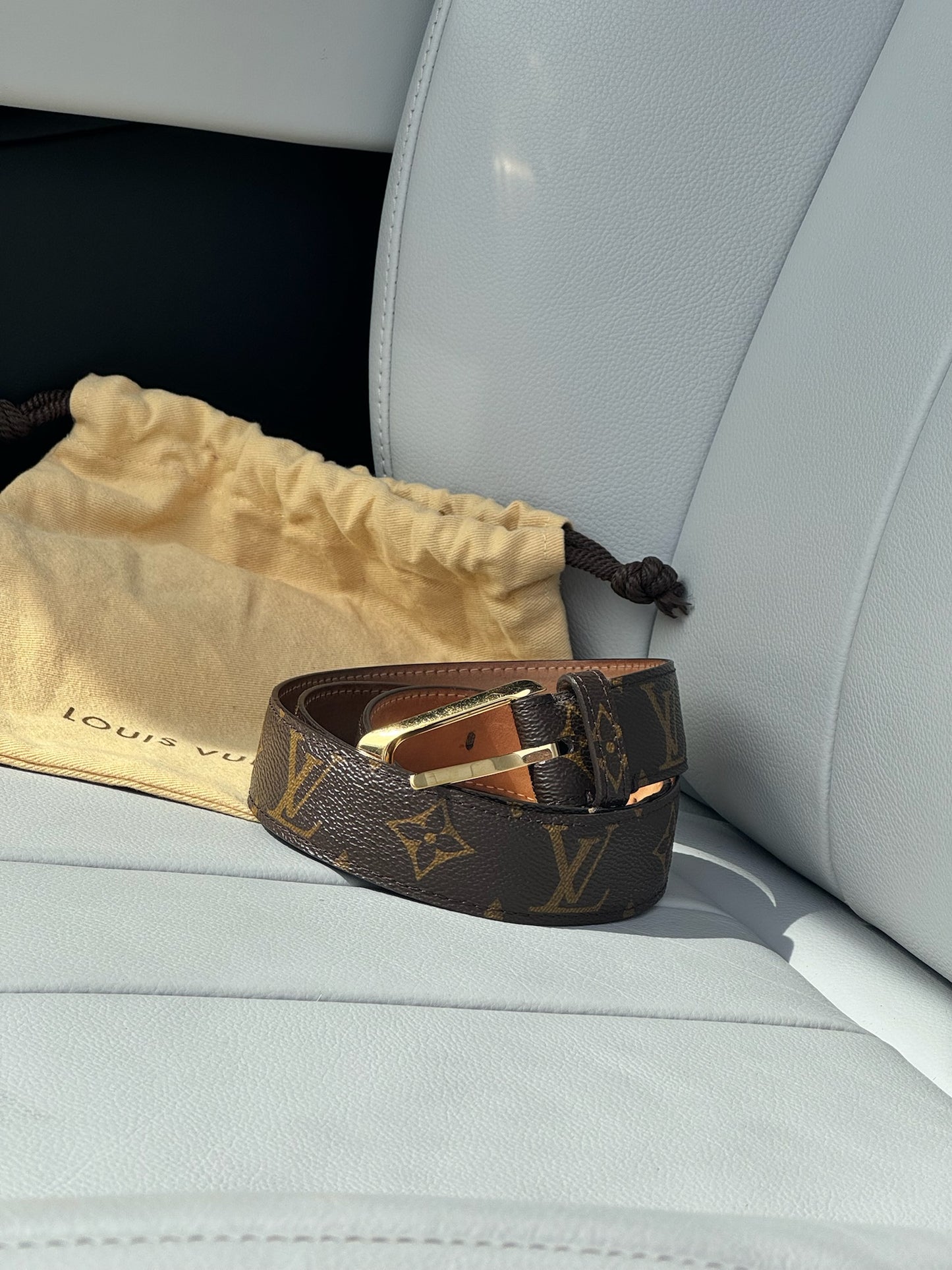 Louis Vuitton Women’s brown monogram belt- 80| 32 UK 6