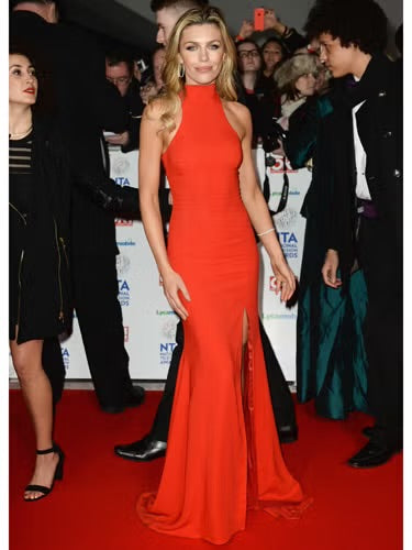 Phillip Armstrong Red High neck split dress - UK 6/8