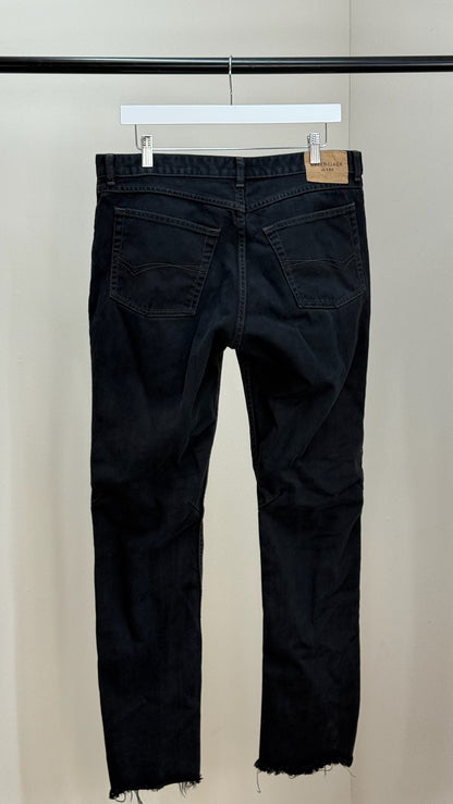 Balenciaga Black logo on back black jeans - 34