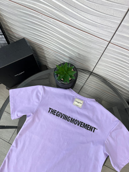 Kids The Giving Movement Lilac Logo T-Shirt (Age8/9)