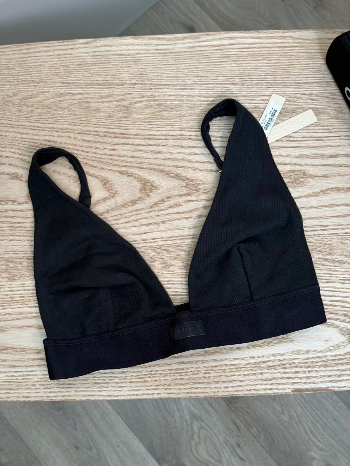 Skims Soot Logo Bralette - New in Tags Medium