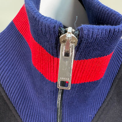 Kids Gucci Navy Zip-Up Jacket – Age 10