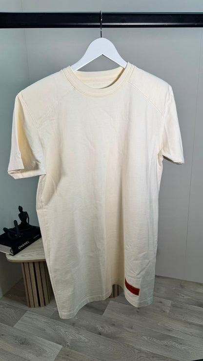 Heron Preston Cream Logo T-Shirt Dress – Small