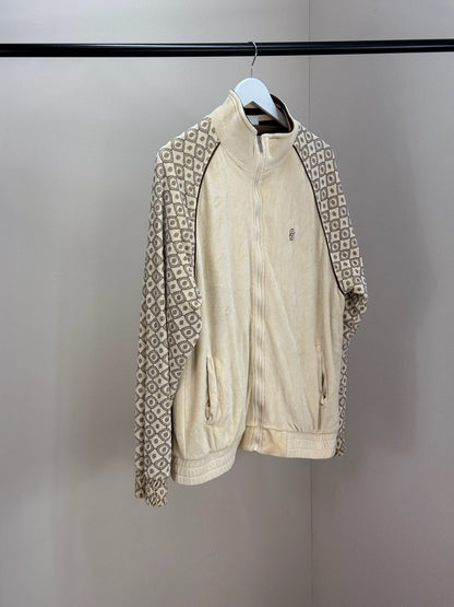 Drole De Monsieur Beige And Brown Zip Up Jacket and Shorts Set - Large