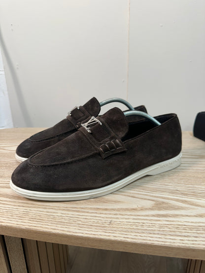 Louis Vuitton Brown Estate Loafers – 8.5