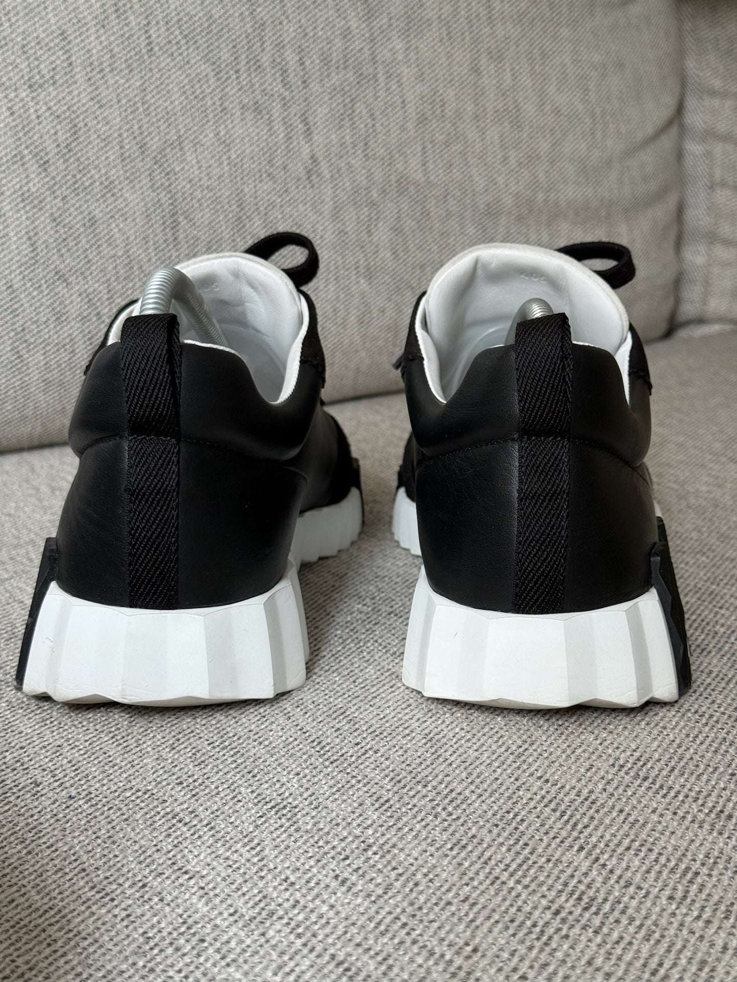 Hermes Black White Bounce Trainers - 40.5/UK 6.5