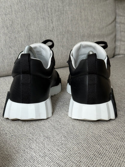 Hermes Black White Bounce Trainers - 40.5/UK 6.5