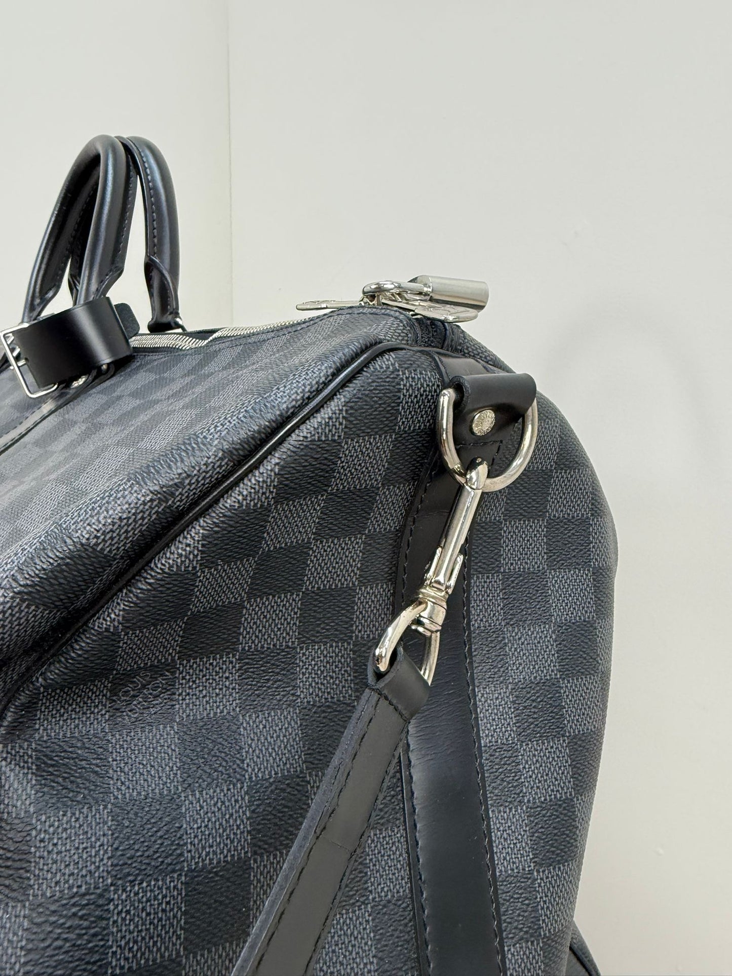 Louis Vuitton Damier 55 Bandouliere Keepall Travel Bag