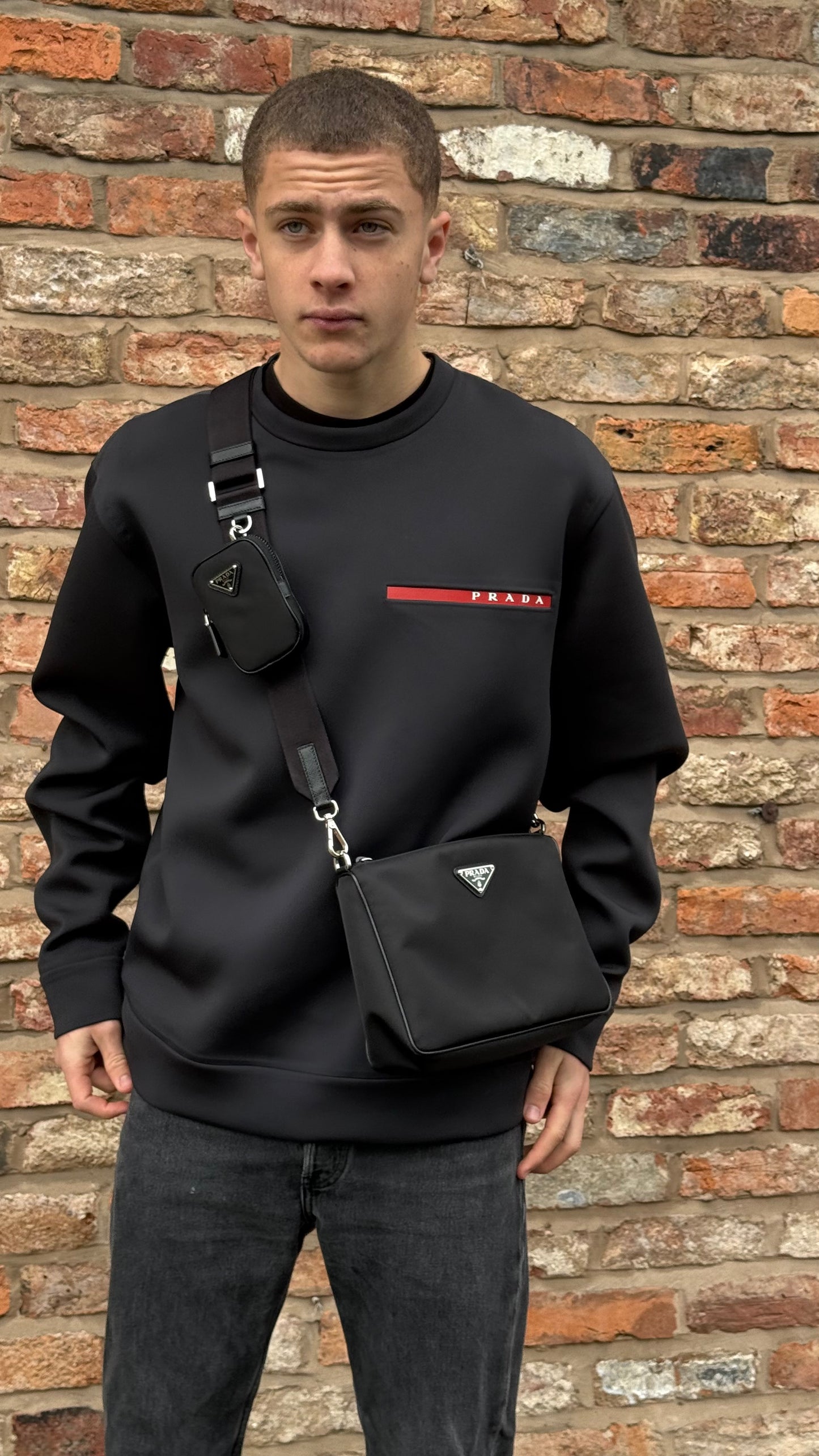 Prada Black Re Nylon Crossbody Bag- Brand New