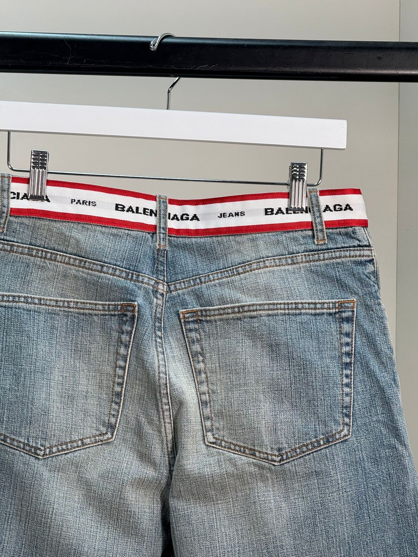 Balenciaga Unifit Wideleg Denim Jeans - XS