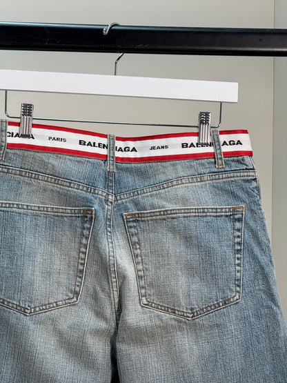 Balenciaga Unifit Wideleg Denim Jeans - XS