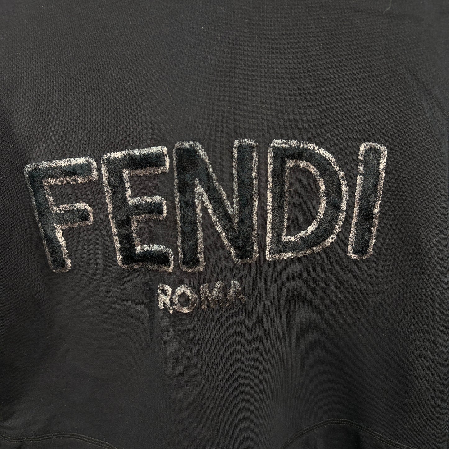 Fendi Black Logo Cropped Jumper – UK6