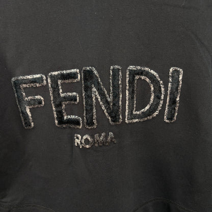 Fendi Black Logo Cropped Jumper – UK6