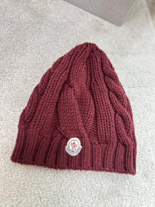 Moncler Maroon Wooly Hat